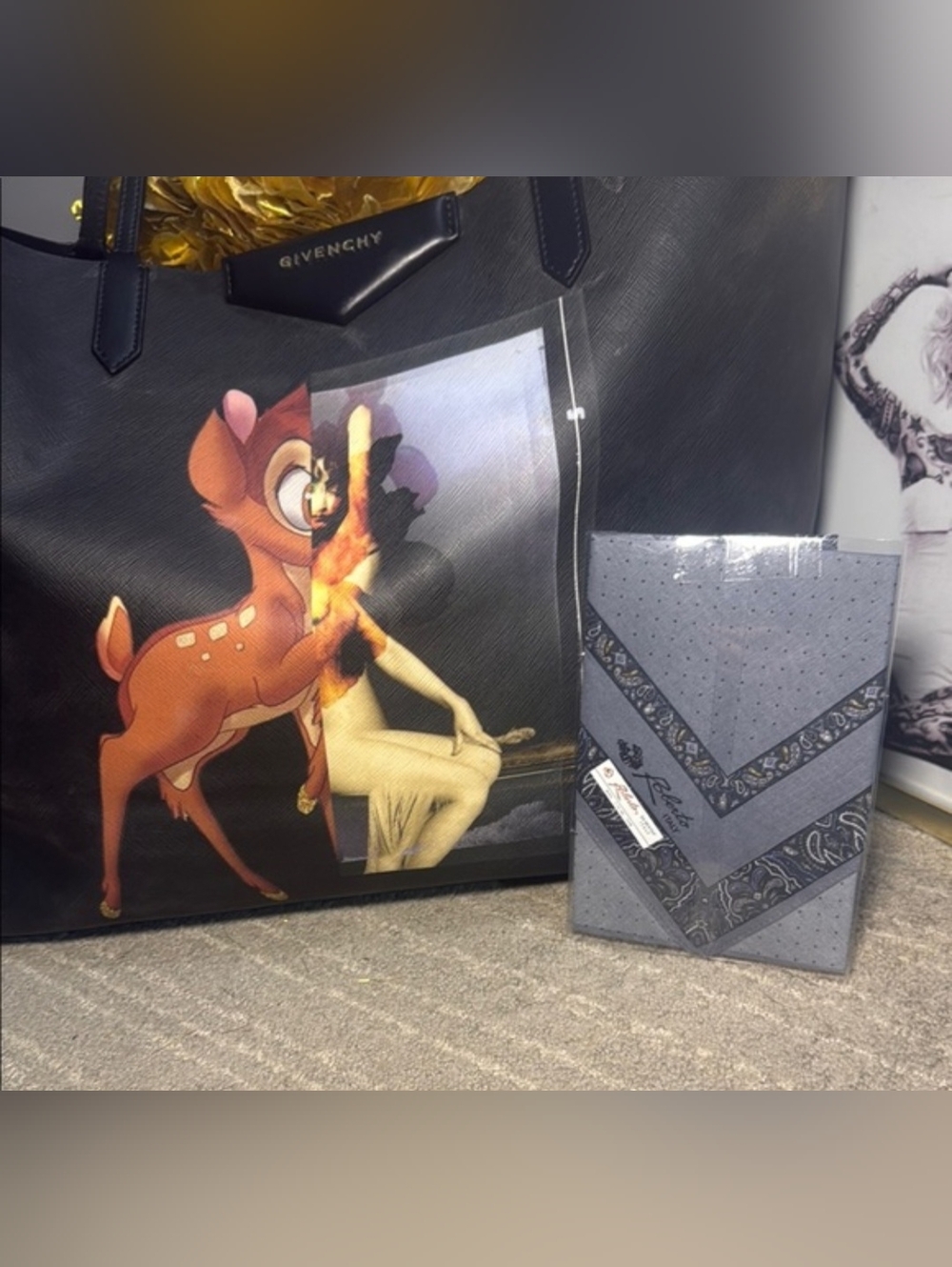 Givenchy x Disney Bambi Antigona Black Tote - Picture 13 of 14